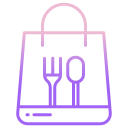 external lunch-bag-food-and-delivery-icongeek26-outline-gradient-icongeek26 icon