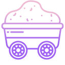 external mine-cart-desert-icongeek26-outline-gradient-icongeek26 icon