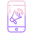 external phone-alert-icongeek26-outline-gradient-icongeek26 icon