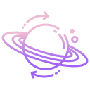 external planet-physics-icongeek26-outline-gradient-icongeek26 icon