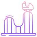 external roller-coaster-physics-icongeek26-outline-gradient-icongeek26 icon