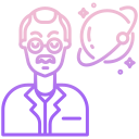 external scientist-space-icongeek26-outline-gradient-icongeek26-1 icon