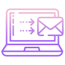 external send-mail-communication-icongeek26-outline-gradient-icongeek26 icon