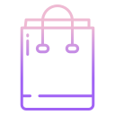 external shopping-bag-essentials-icongeek26-outline-gradient-icongeek26 icon