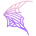 external wings-magic-and-fairy-tale-icongeek26-outline-gradient-icongeek26 icon