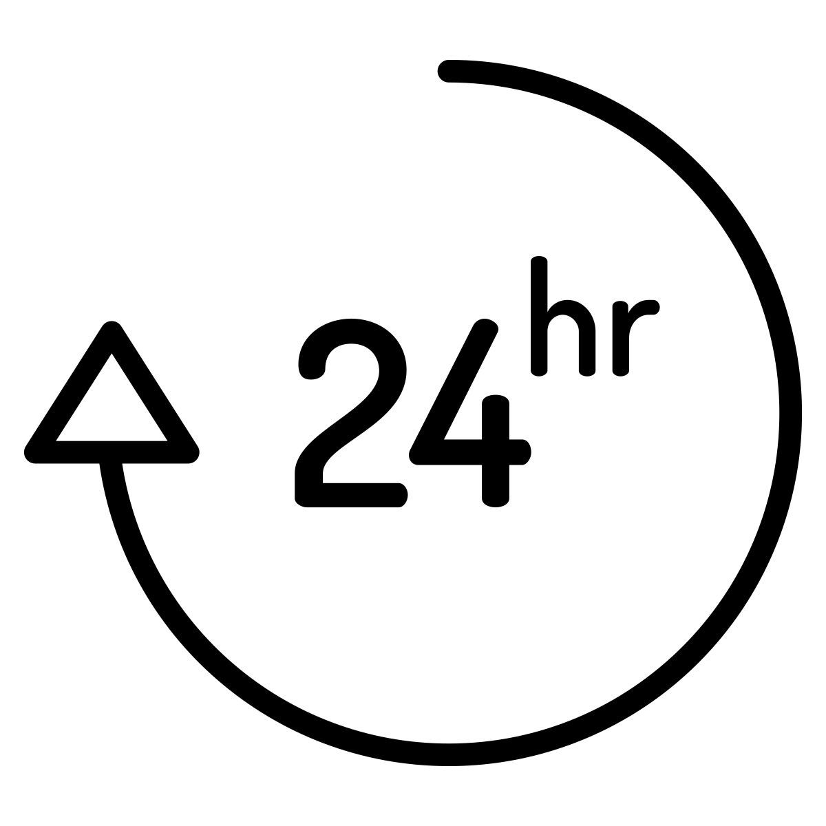 24 hours icon