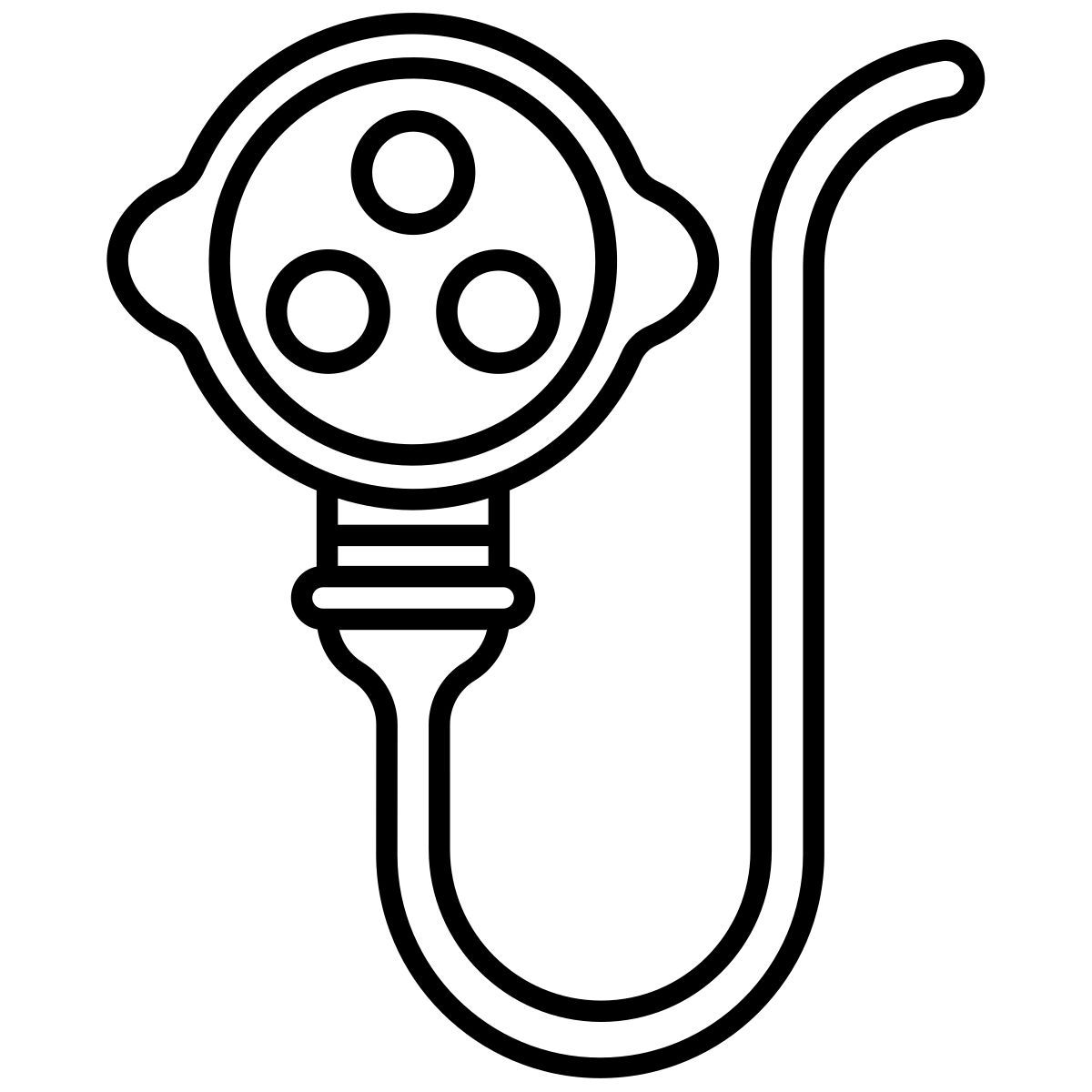 3 pin plug icon