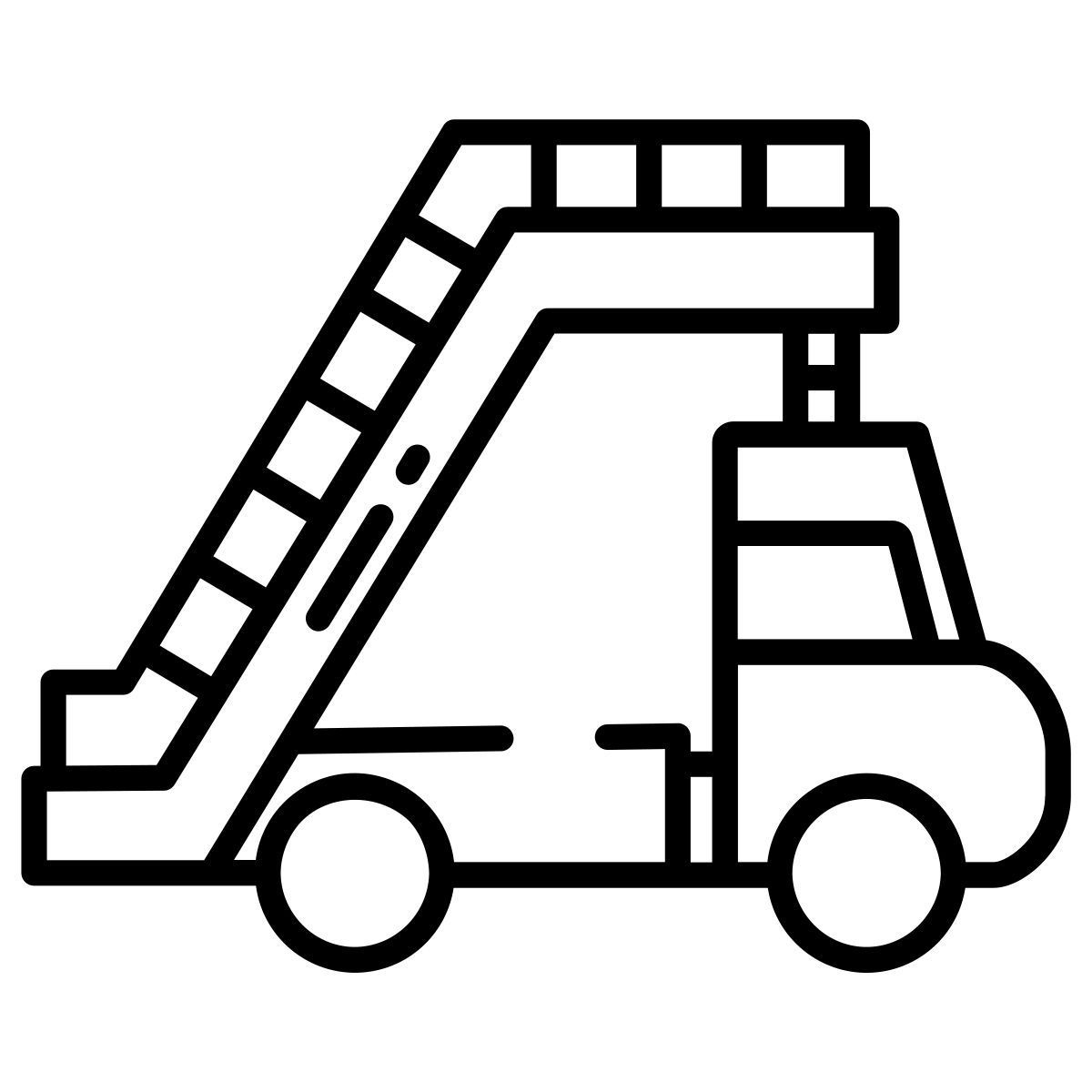 aircraft stairs icon
