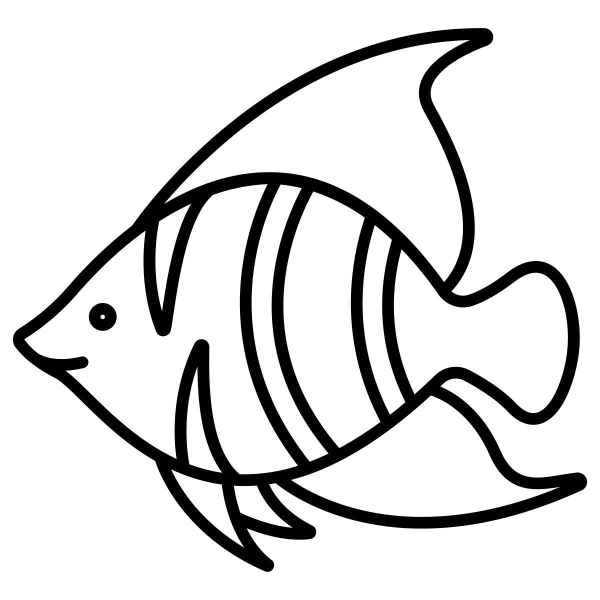 angel butterfly fish icon