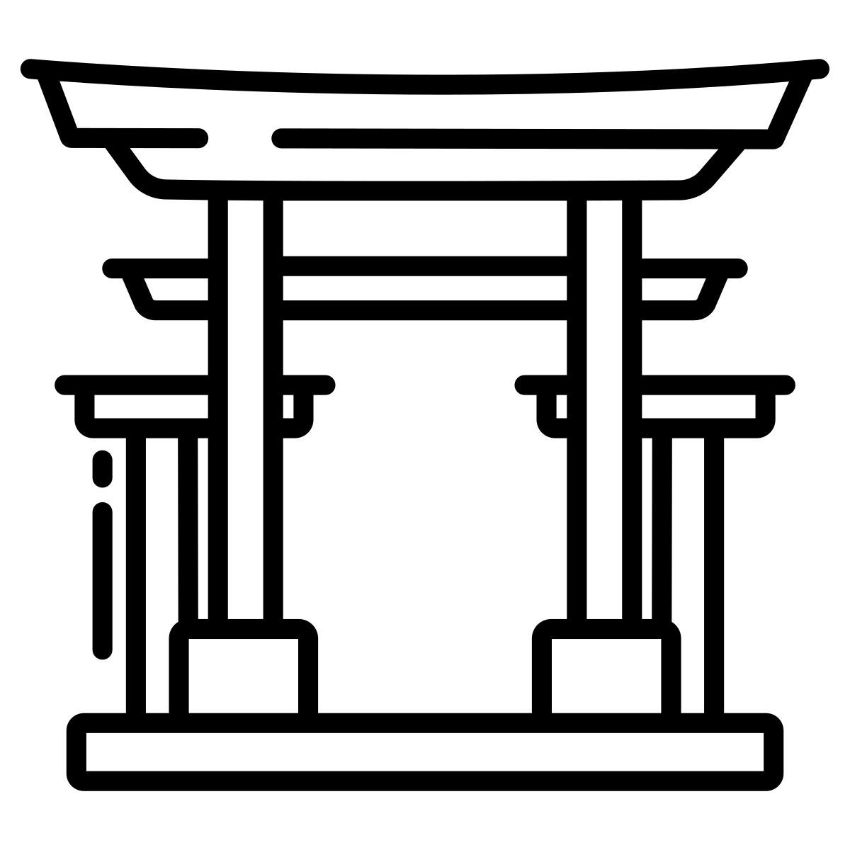 asian temple icon