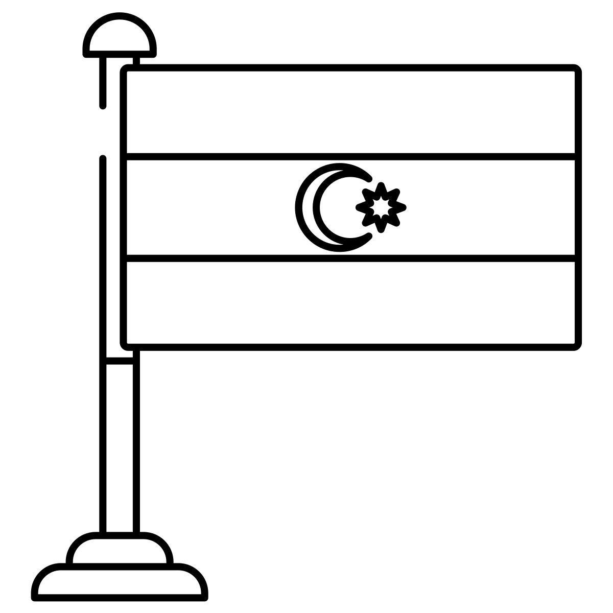 Aserbaidschan Flagge icon
