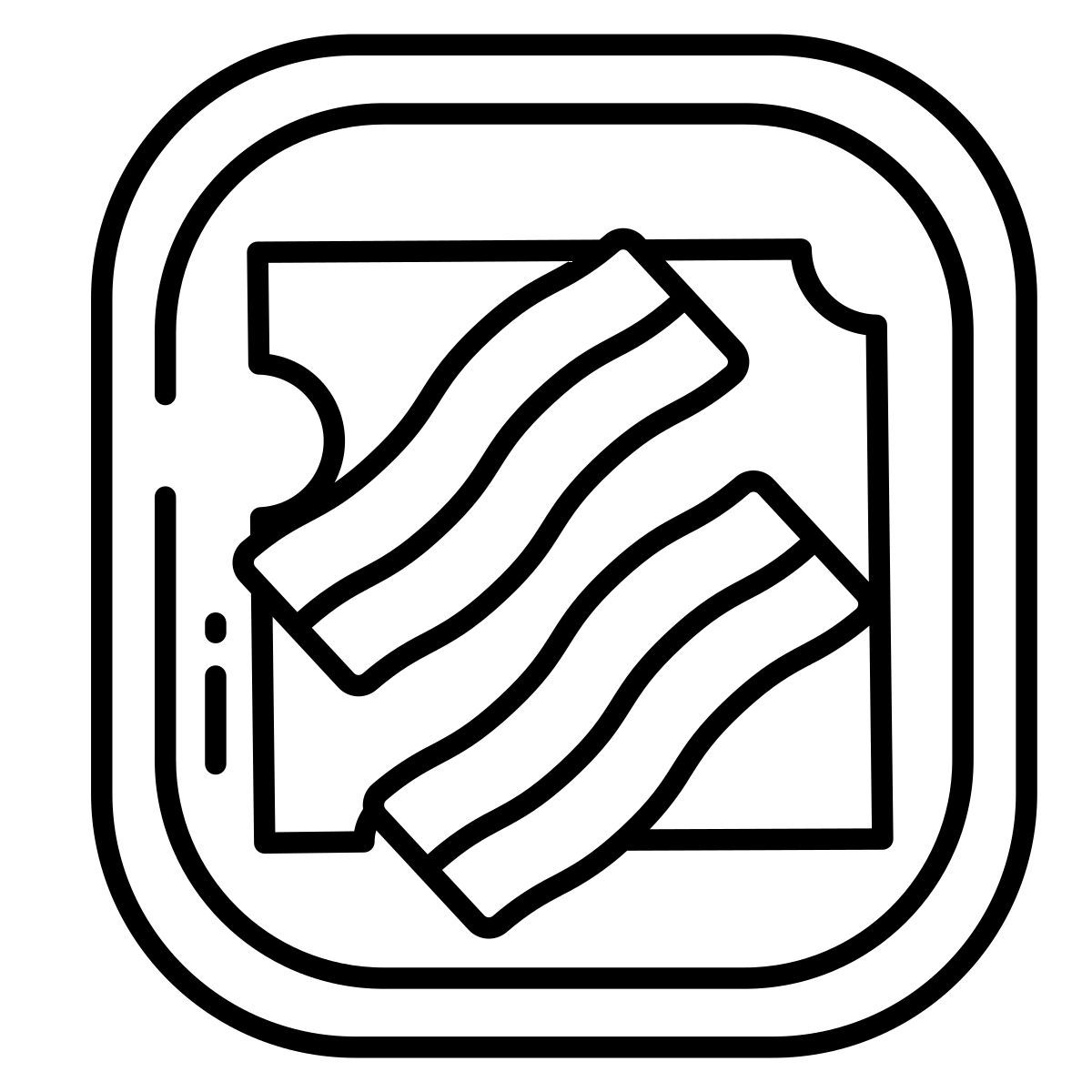bacon toast icon