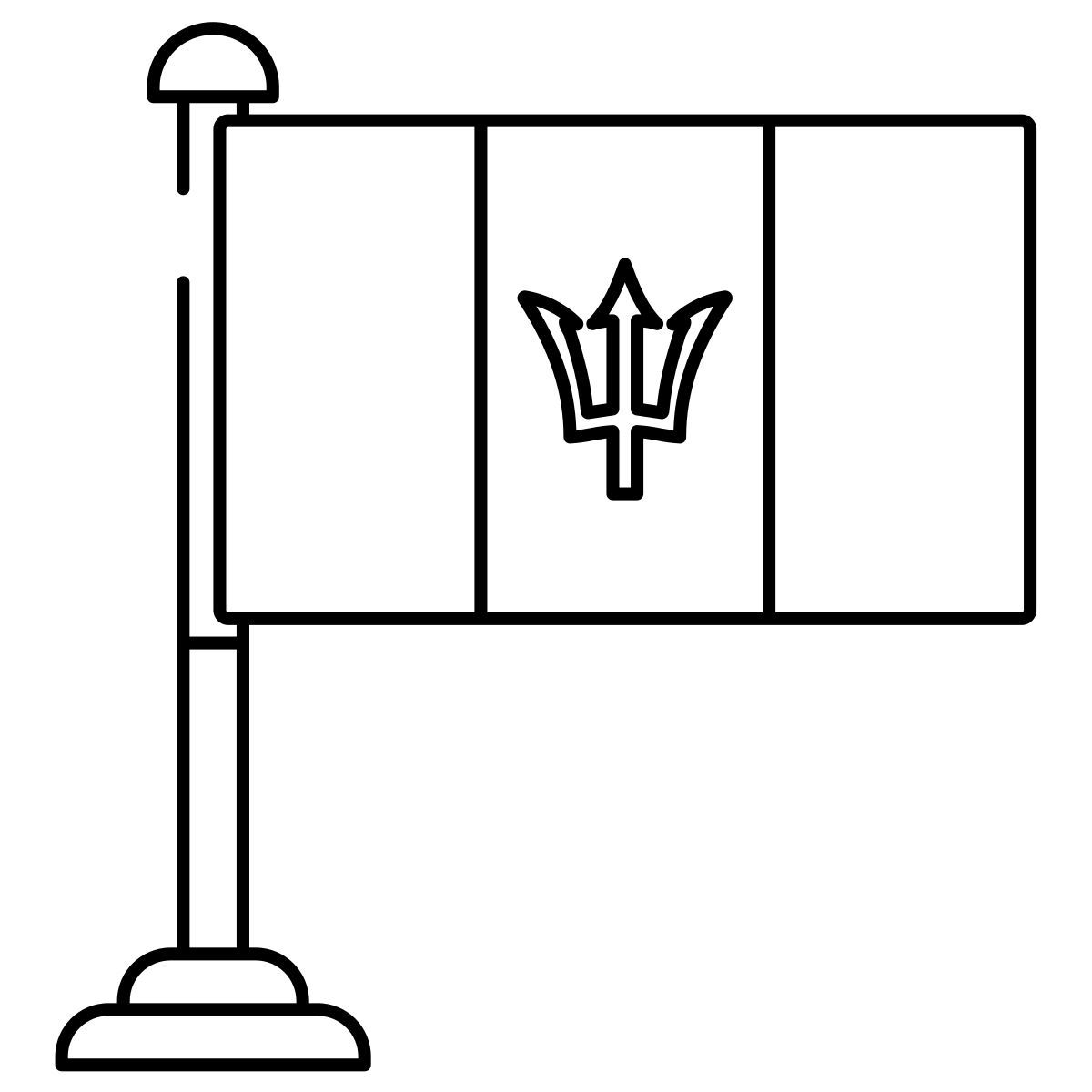 drapeau de la barbade icon