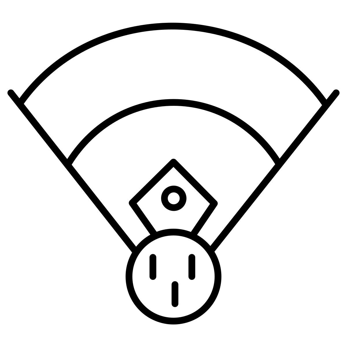 baseball stadium icon