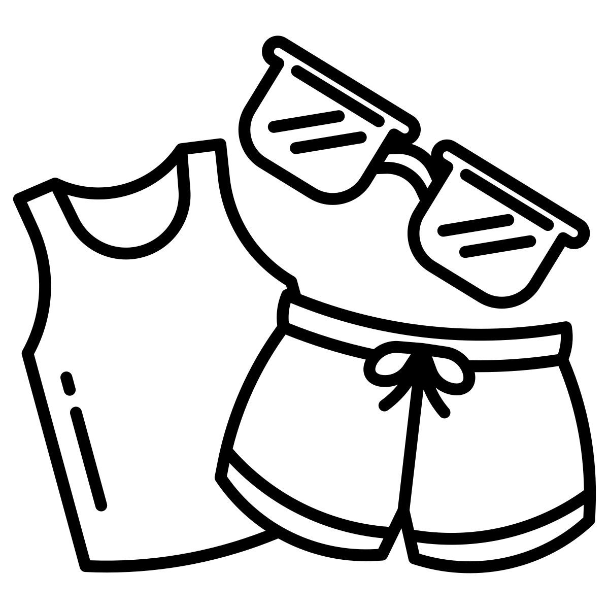beach outfit icon