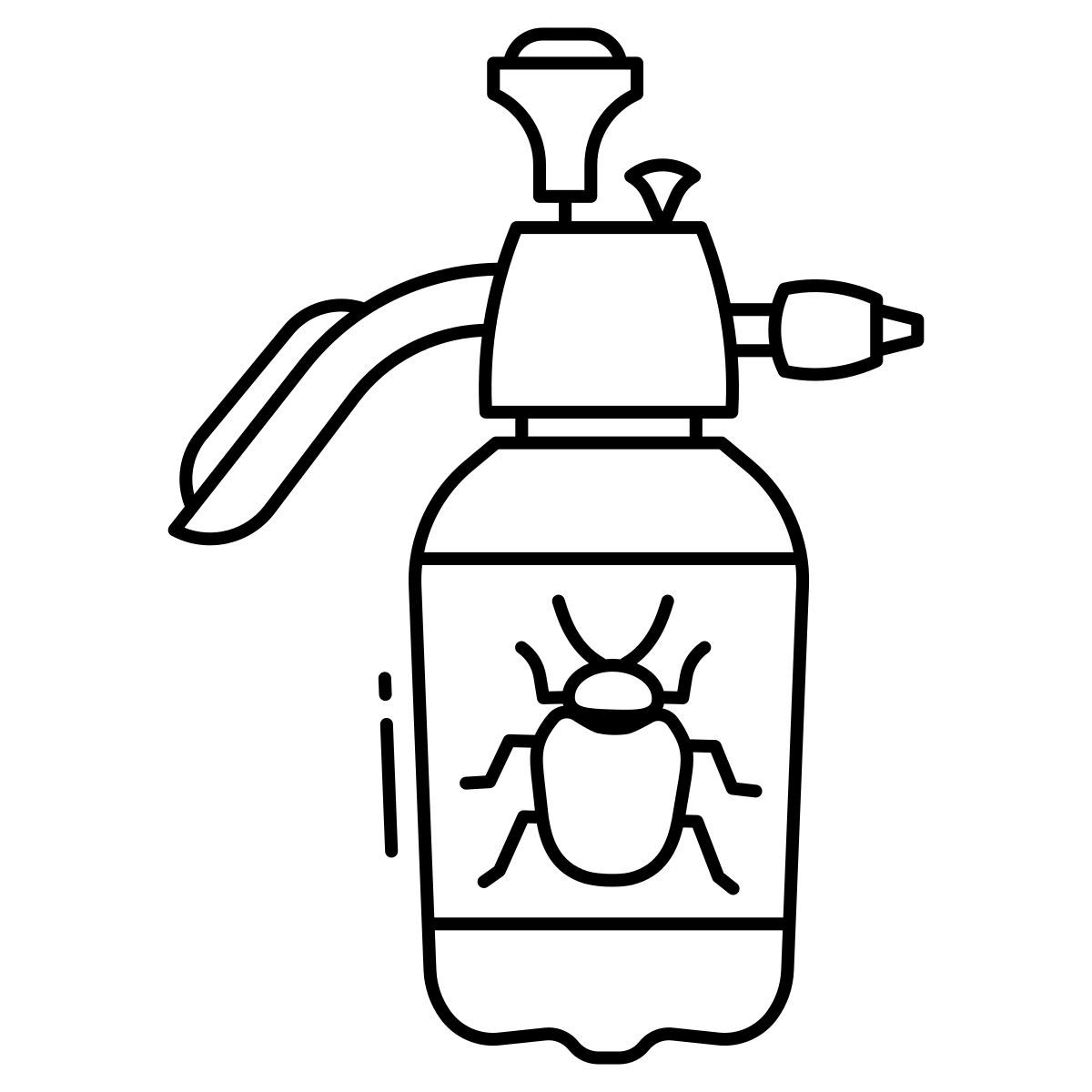 bed bug spray icon