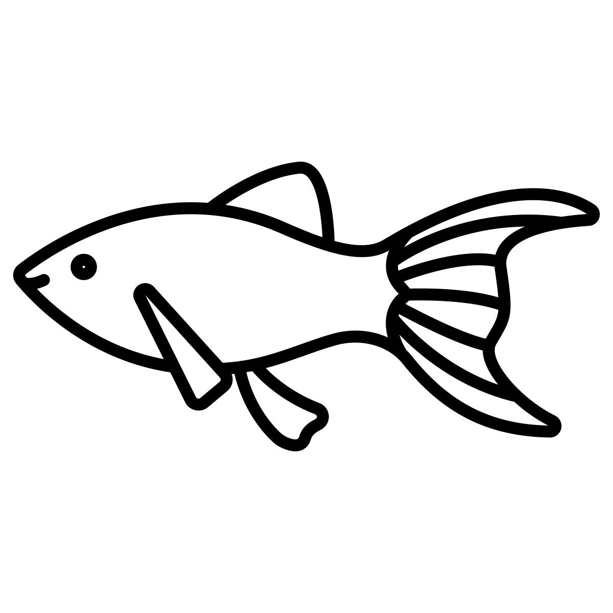 black molly fish icon