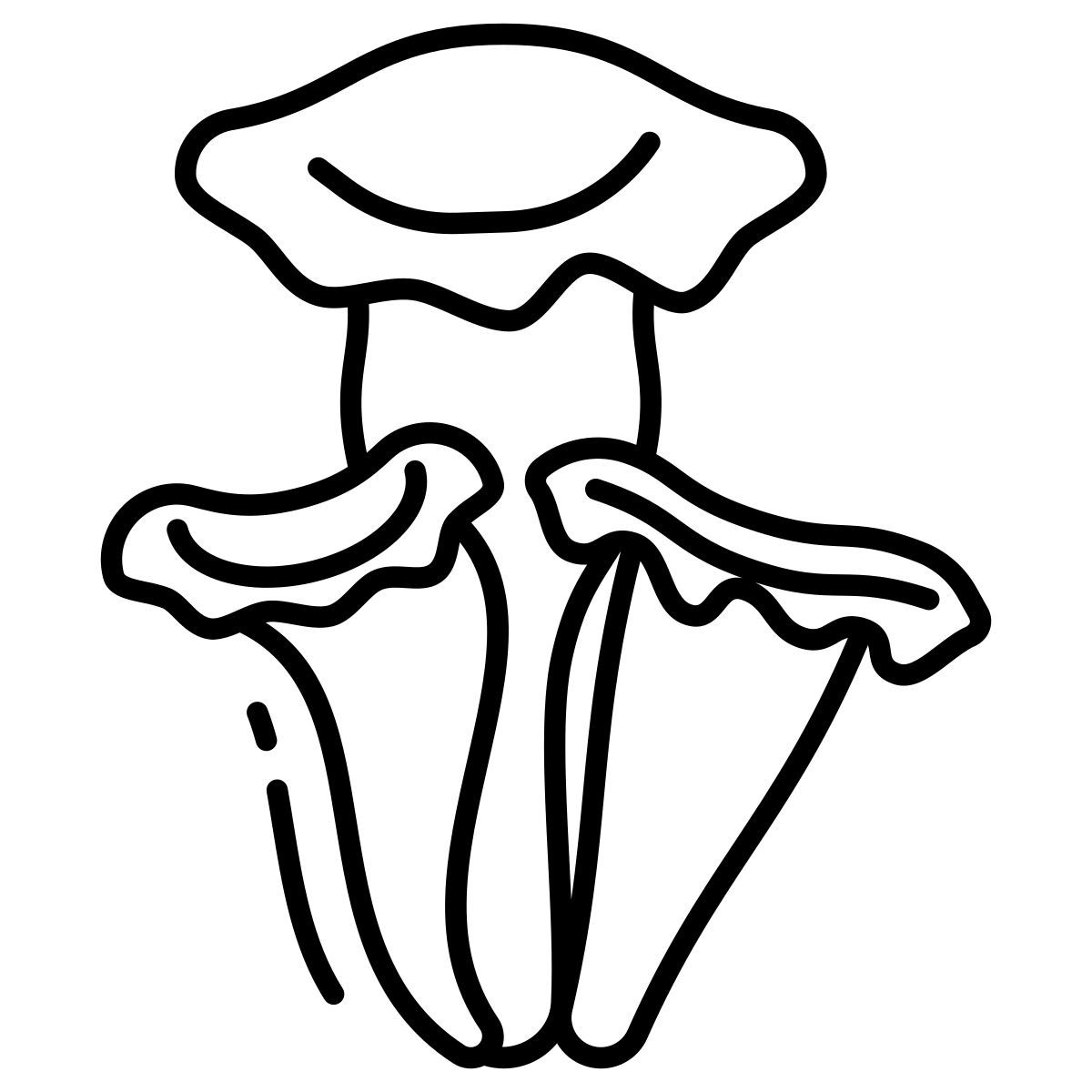 black trumpet mushrooms icon