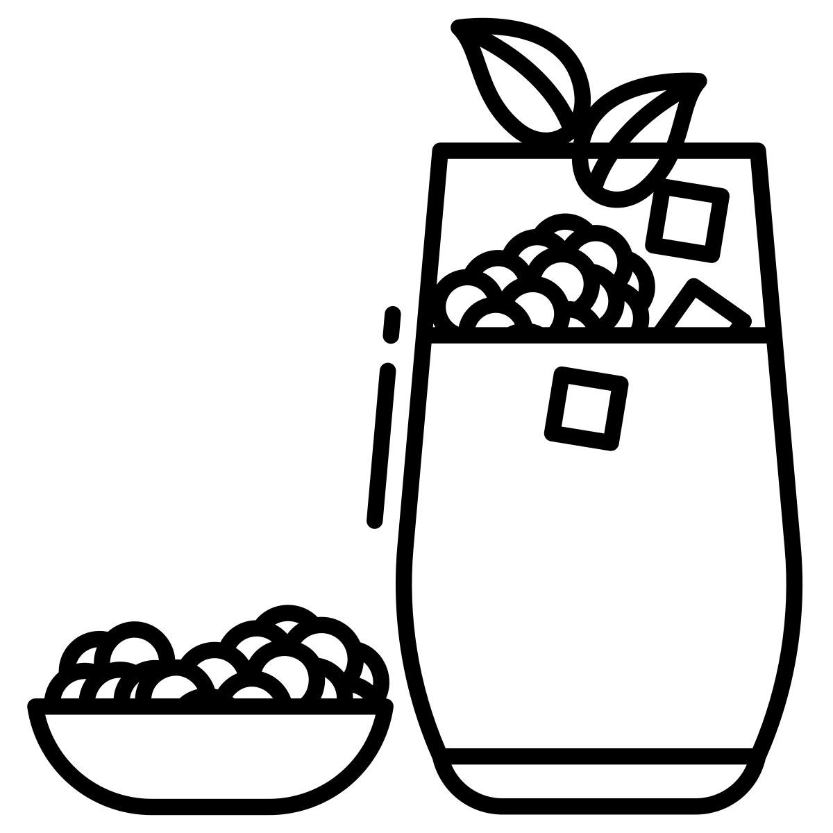 blackberry iced tea icon