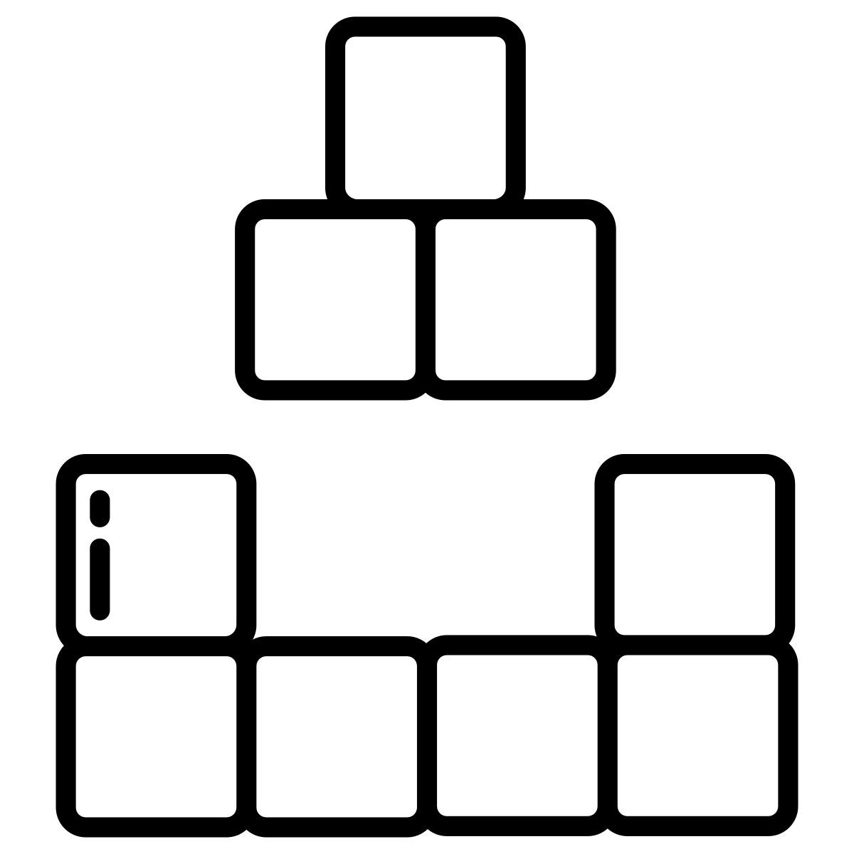 construcción de bloques icon