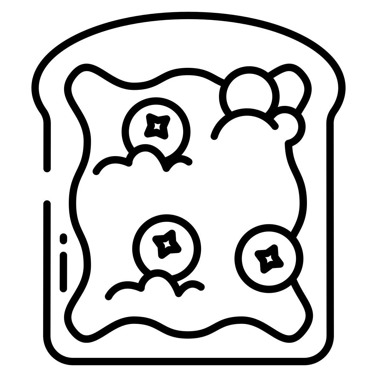 blueberry toast icon