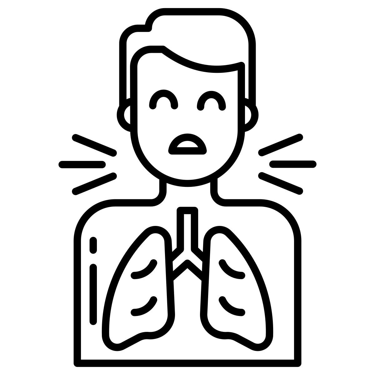 problema respiratorio icon