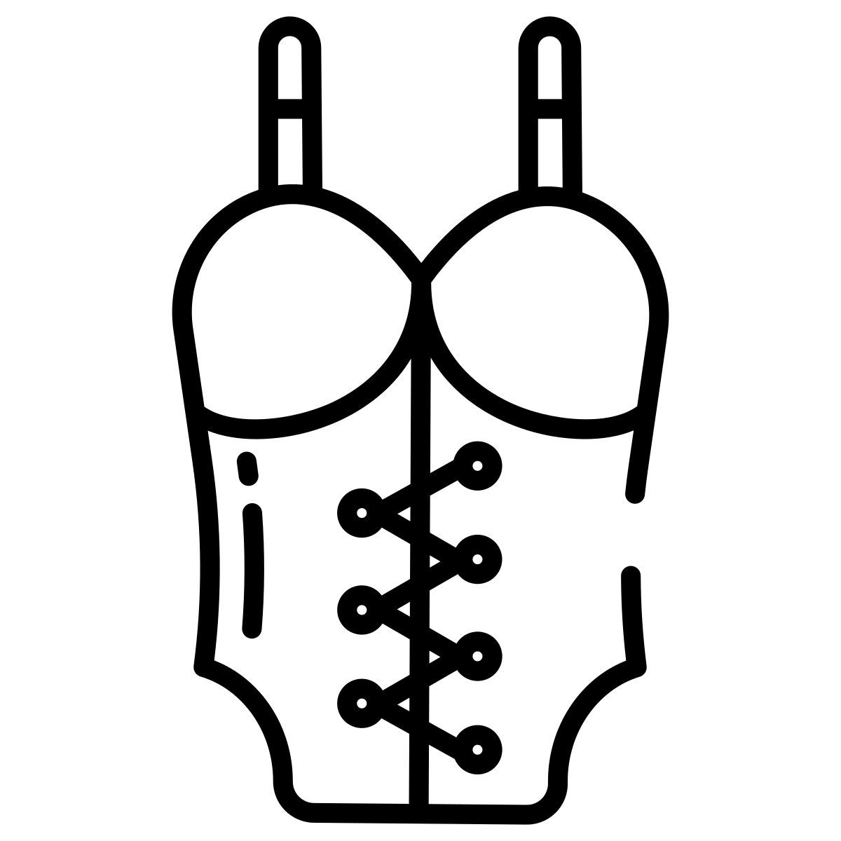 bustier top icon
