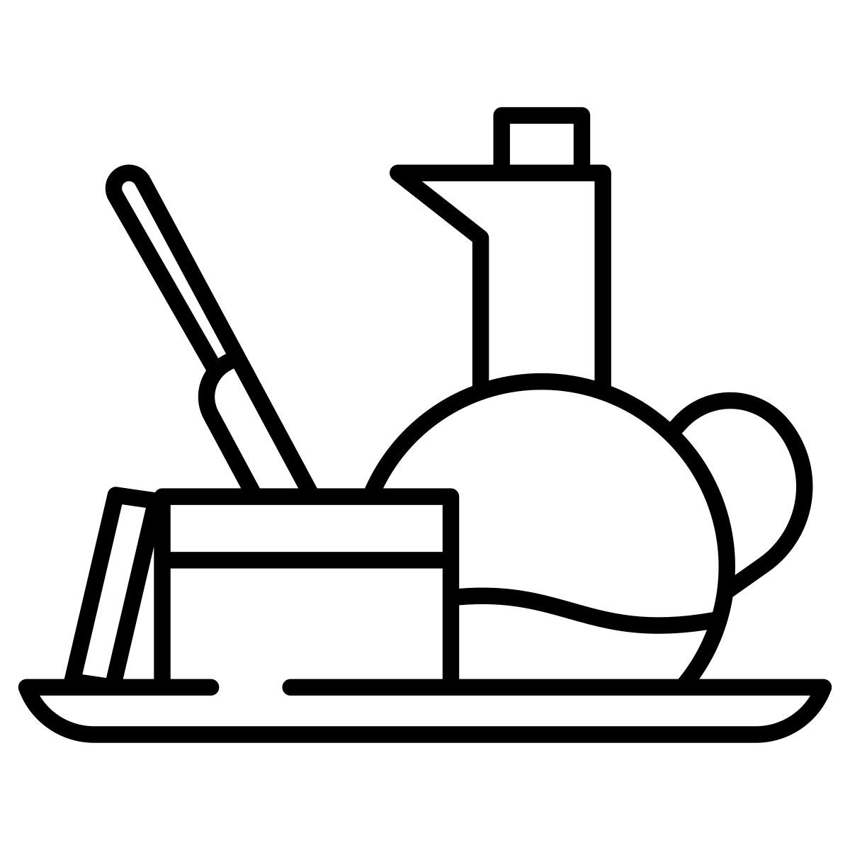 butter and olive oil icon