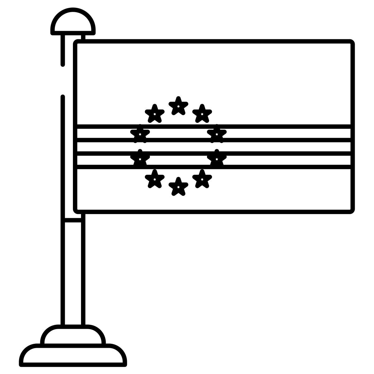 drapeau du cap vert icon
