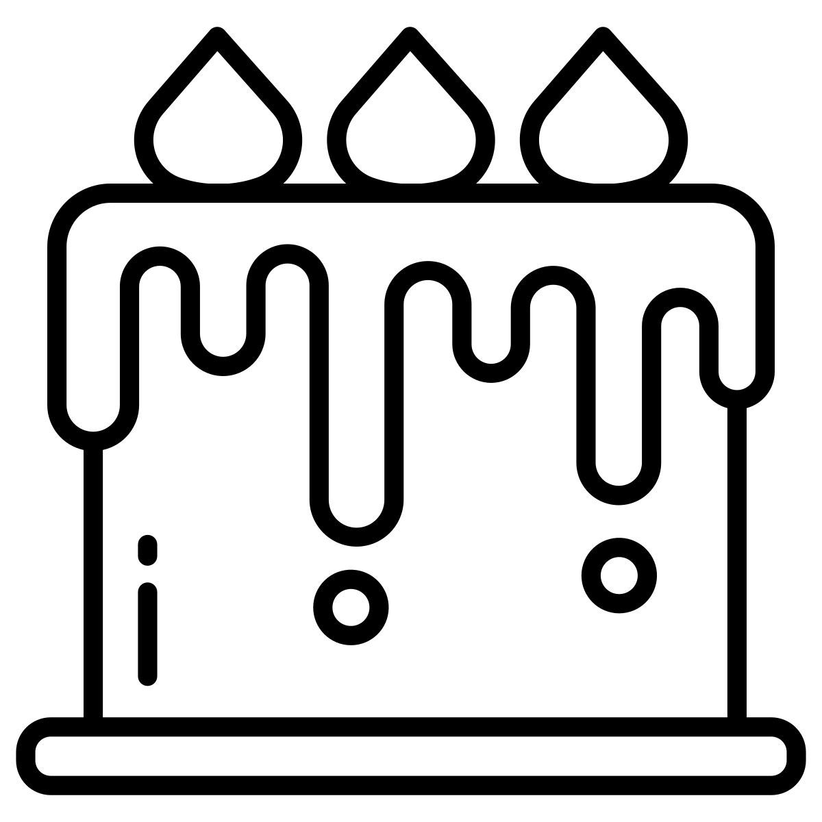 caramel cake icon