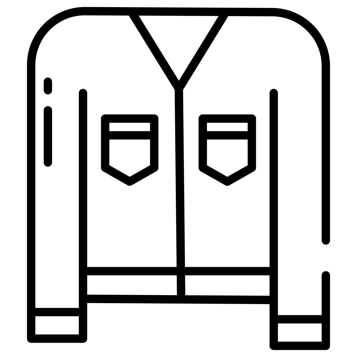 cardigan top icon