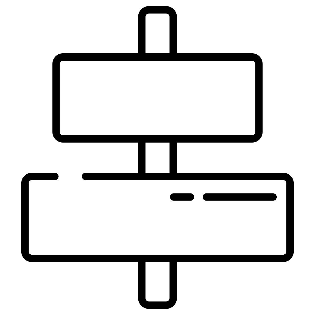 alineación central icon