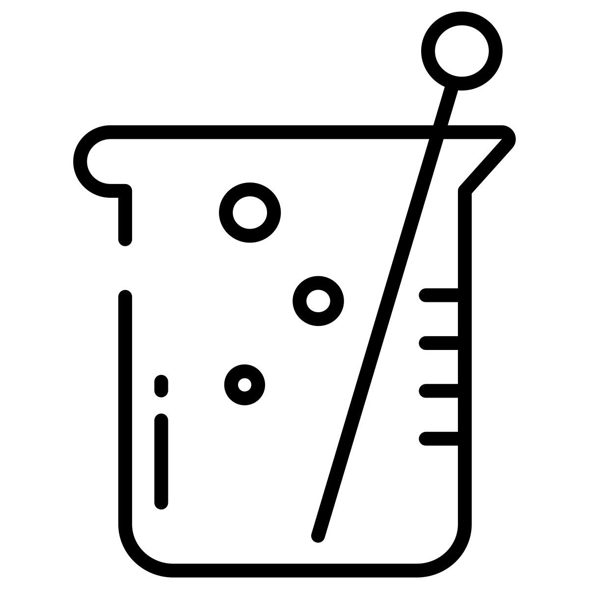 chemical measuring cup icon