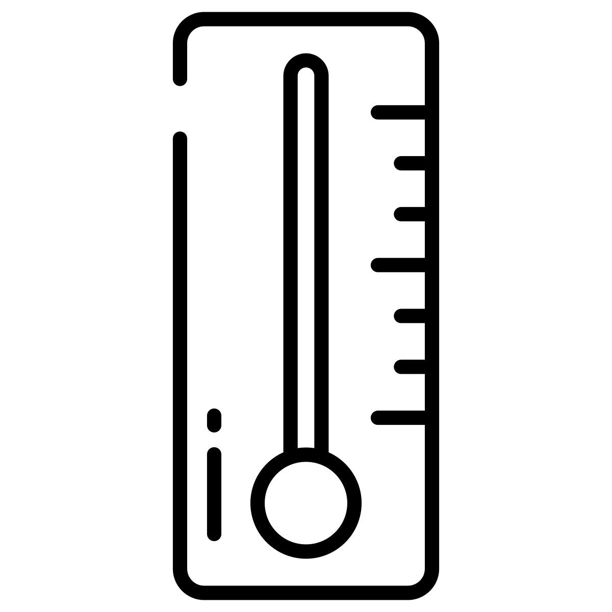 chemistry thermometer icon