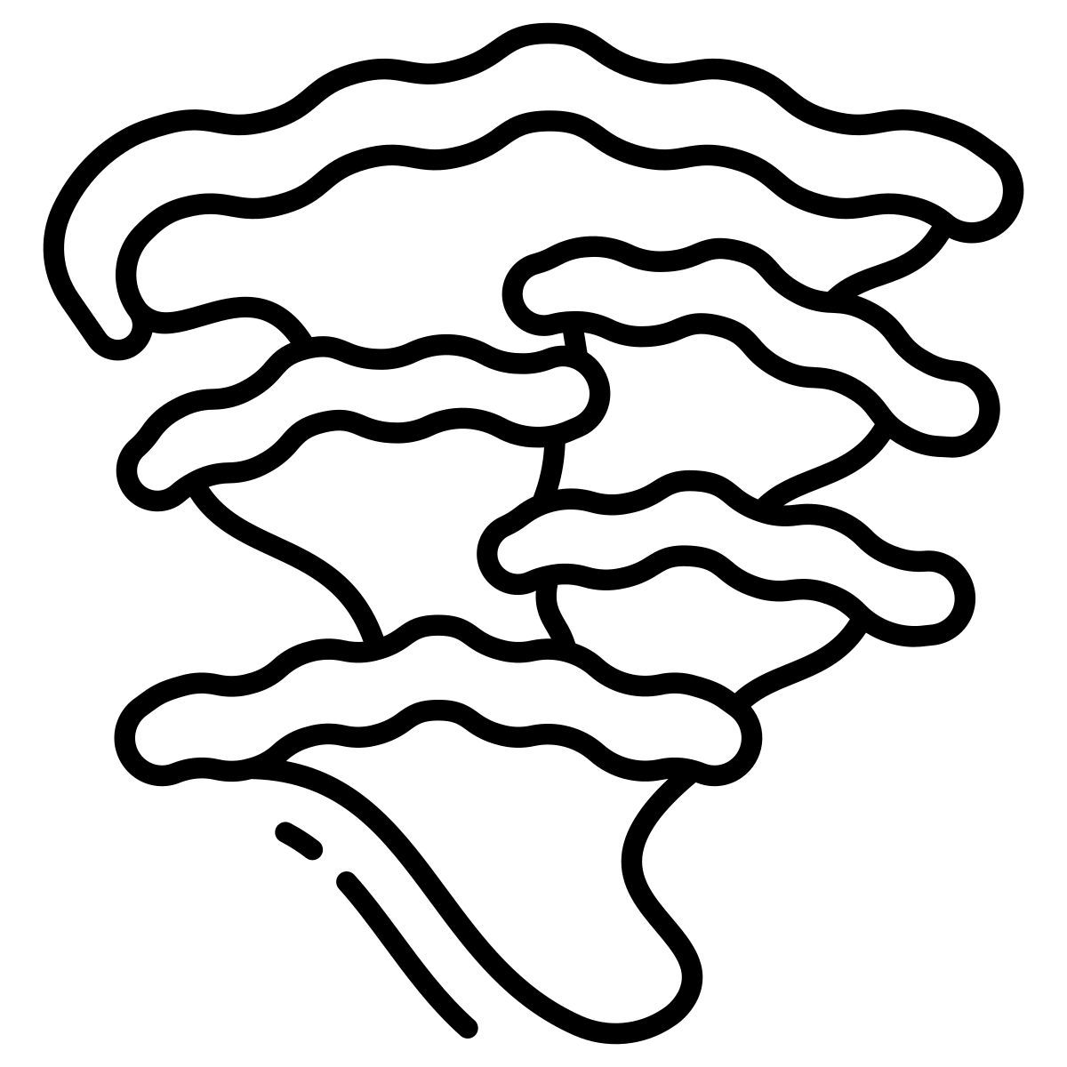 chicken of the woods mushrooms icon
