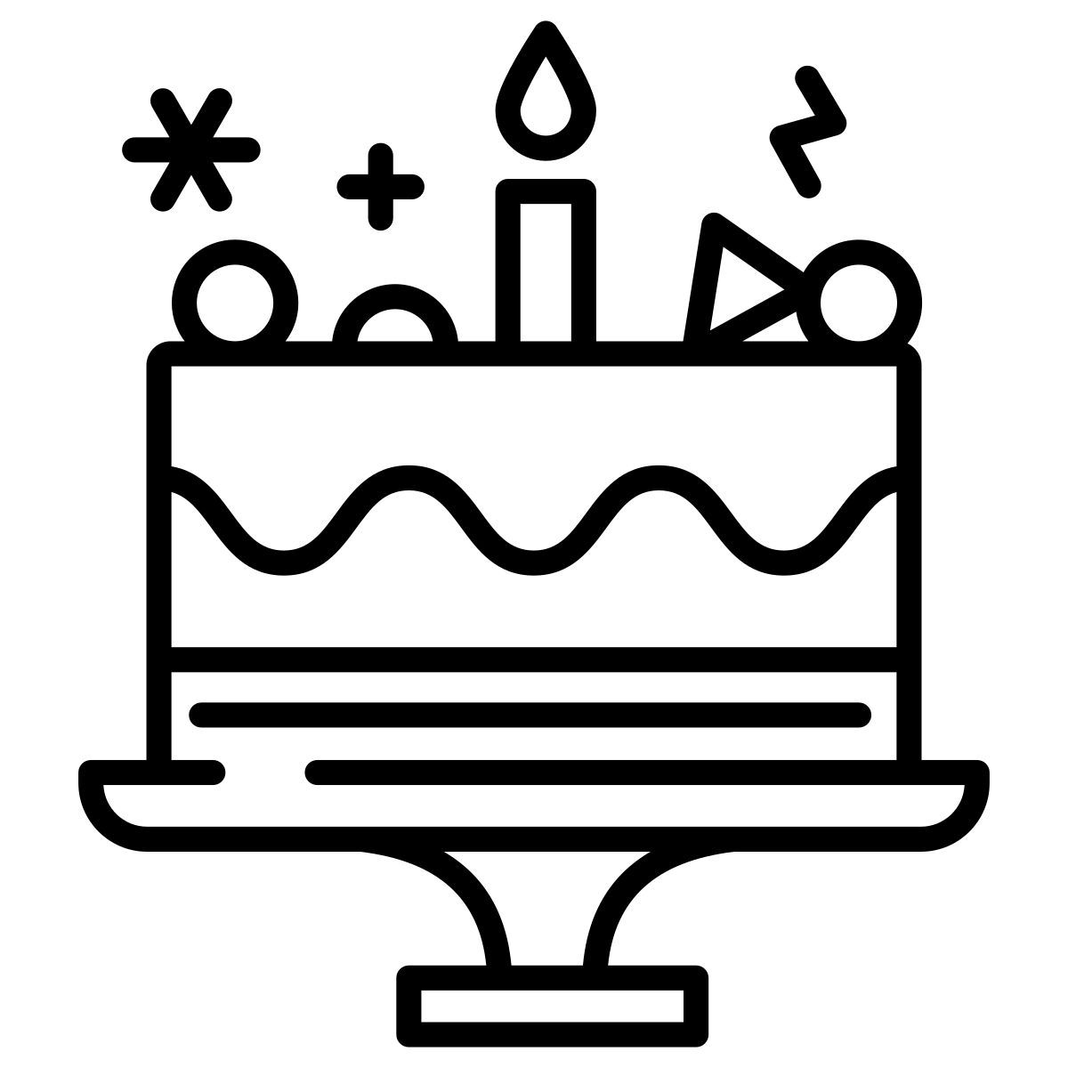 christmas cake icon