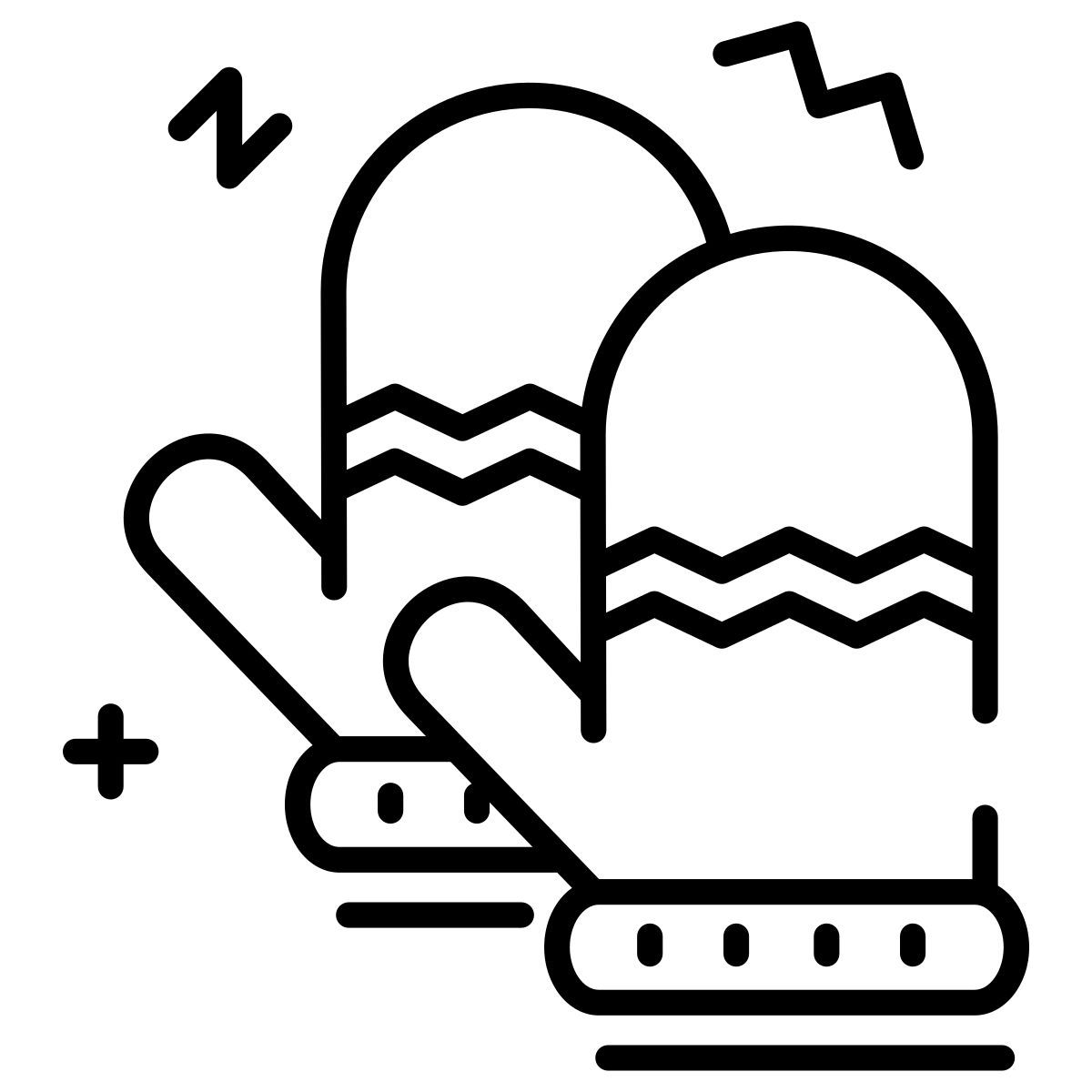 christmas gloves icon