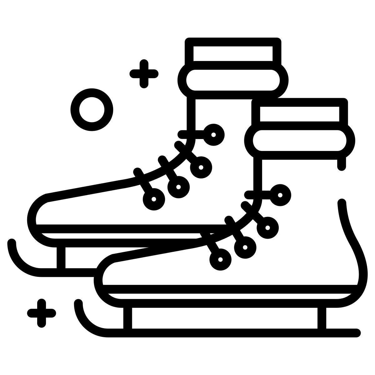 christmas skates icon