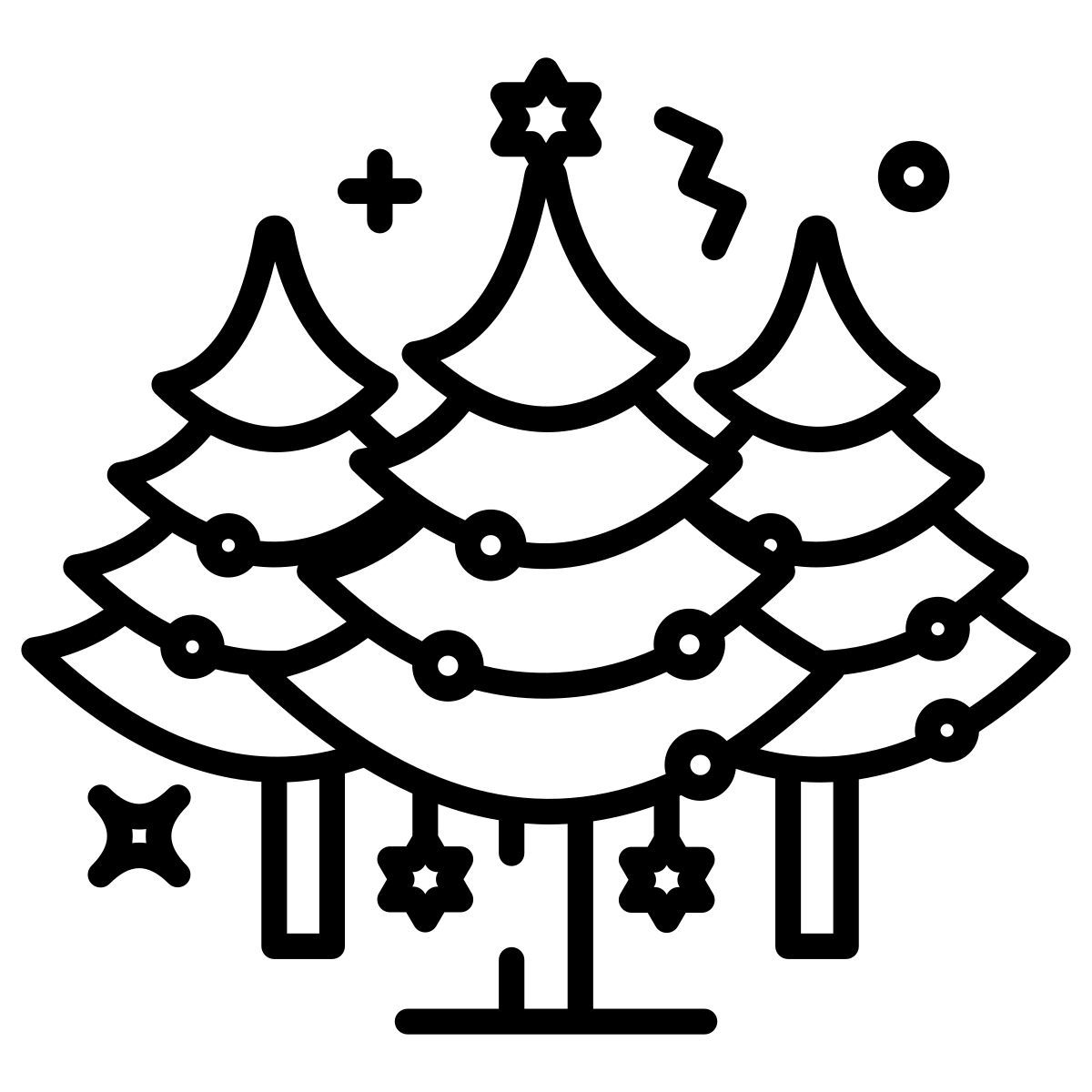 christmas trees icon