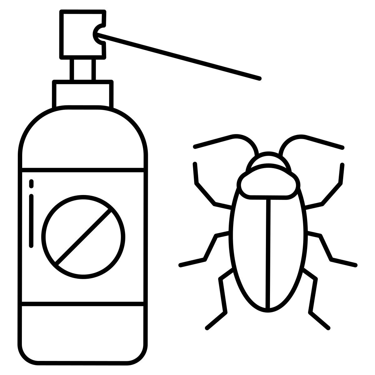 cockroach killer spray icon
