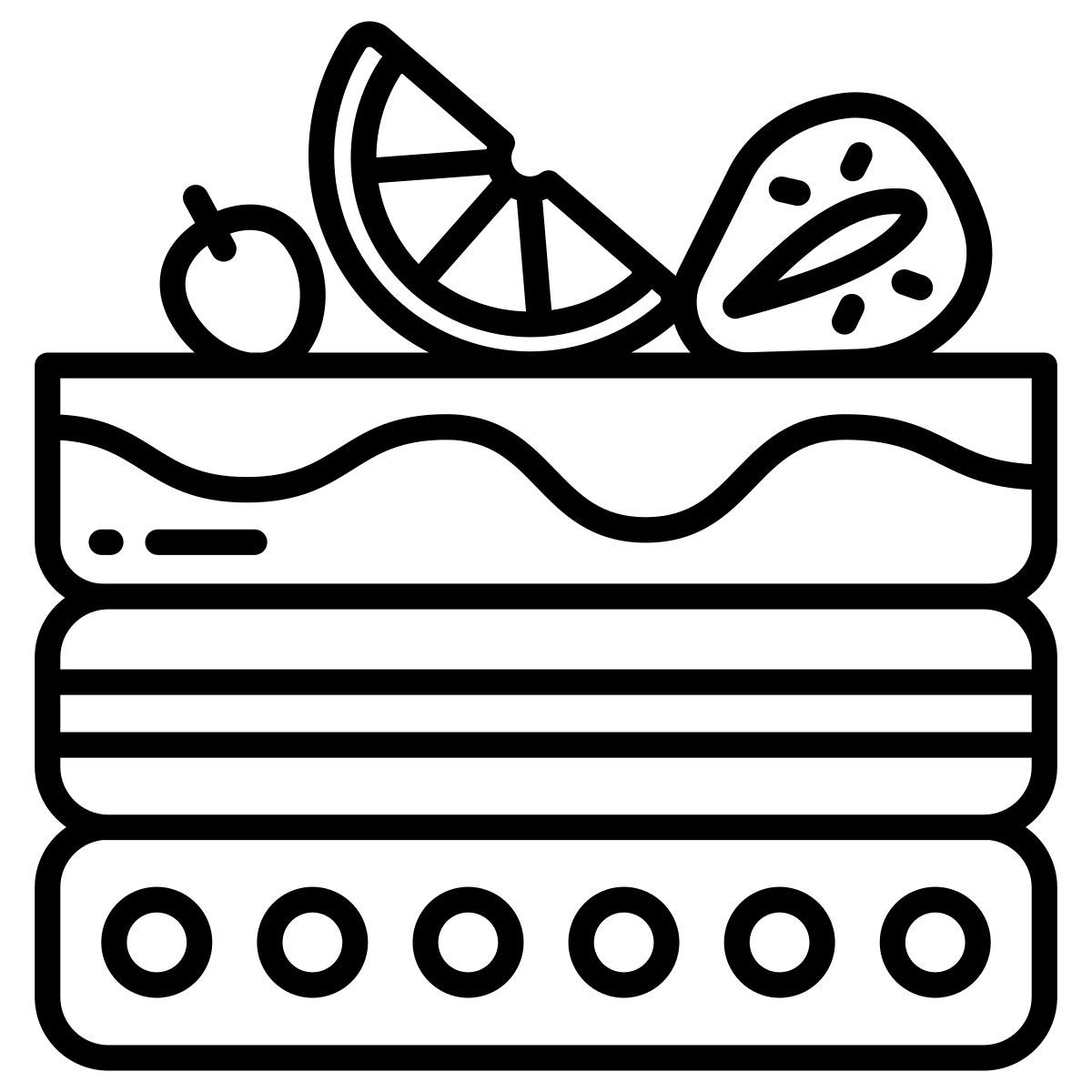 cocktail cake icon