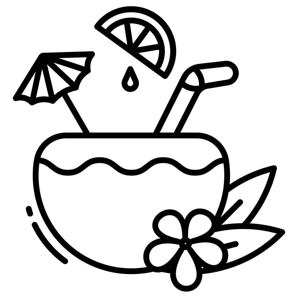coconut drink icon