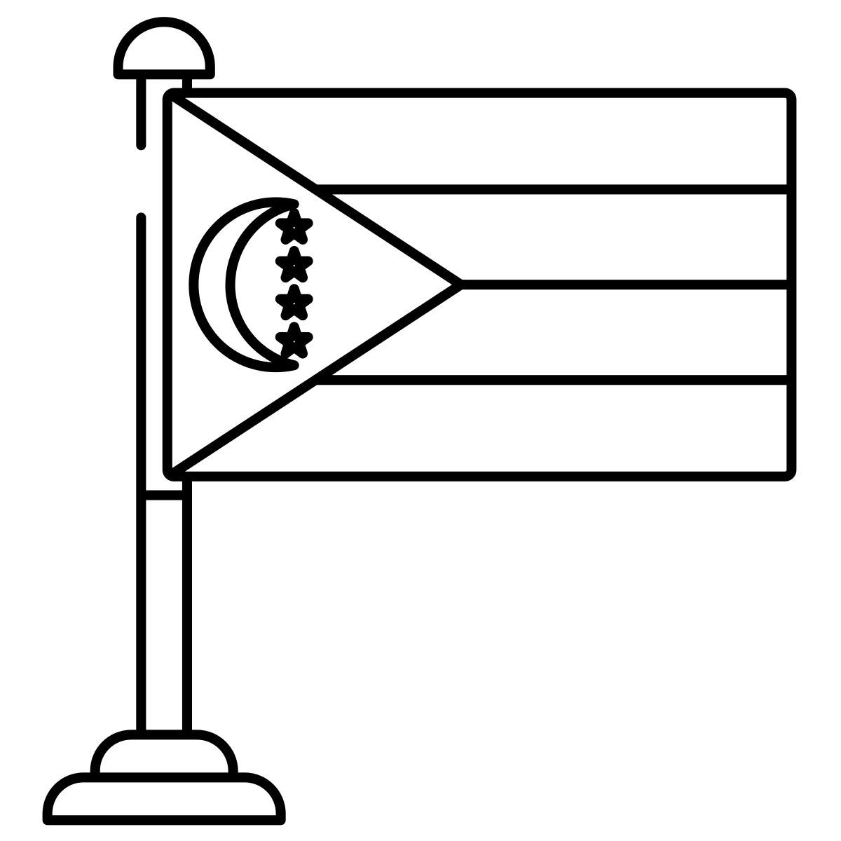 Komoren Flagge icon