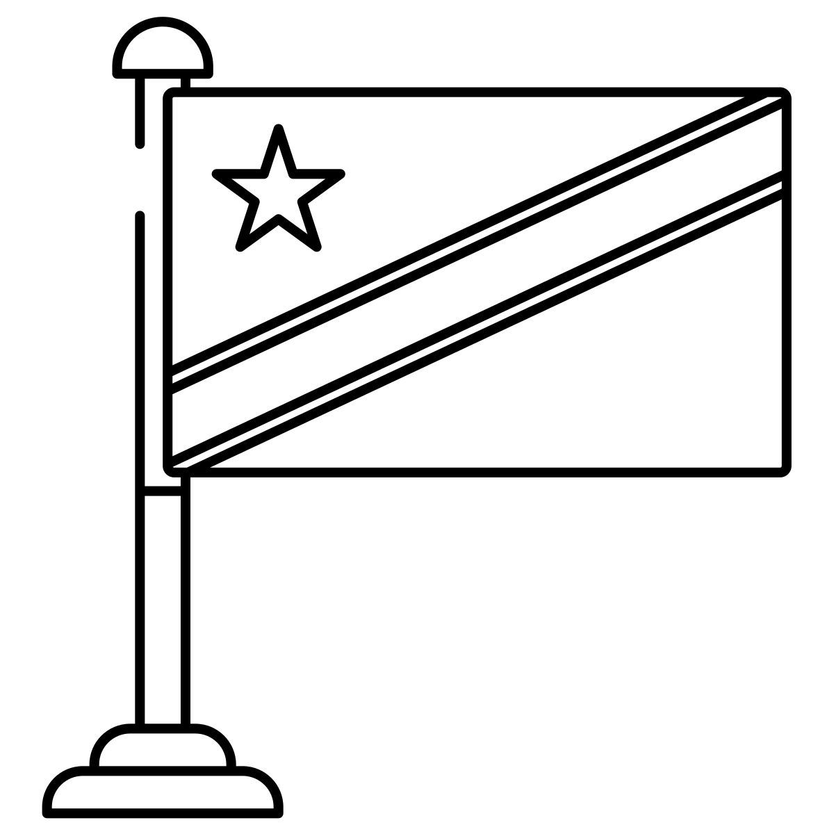 congo democratic republic flag icon