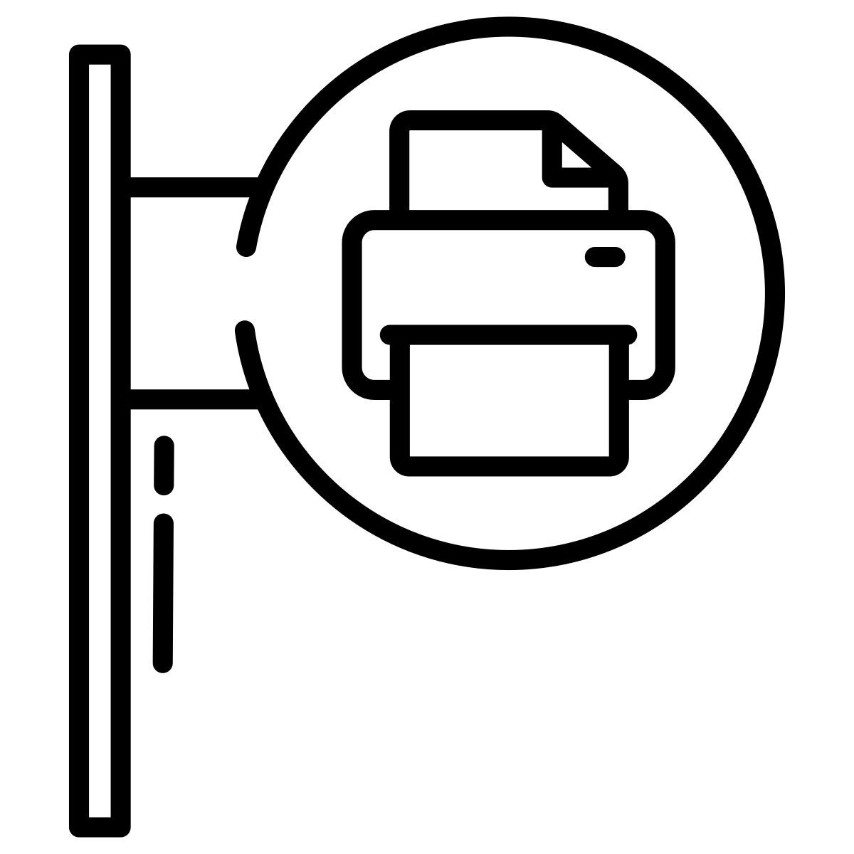 copy center sign icon