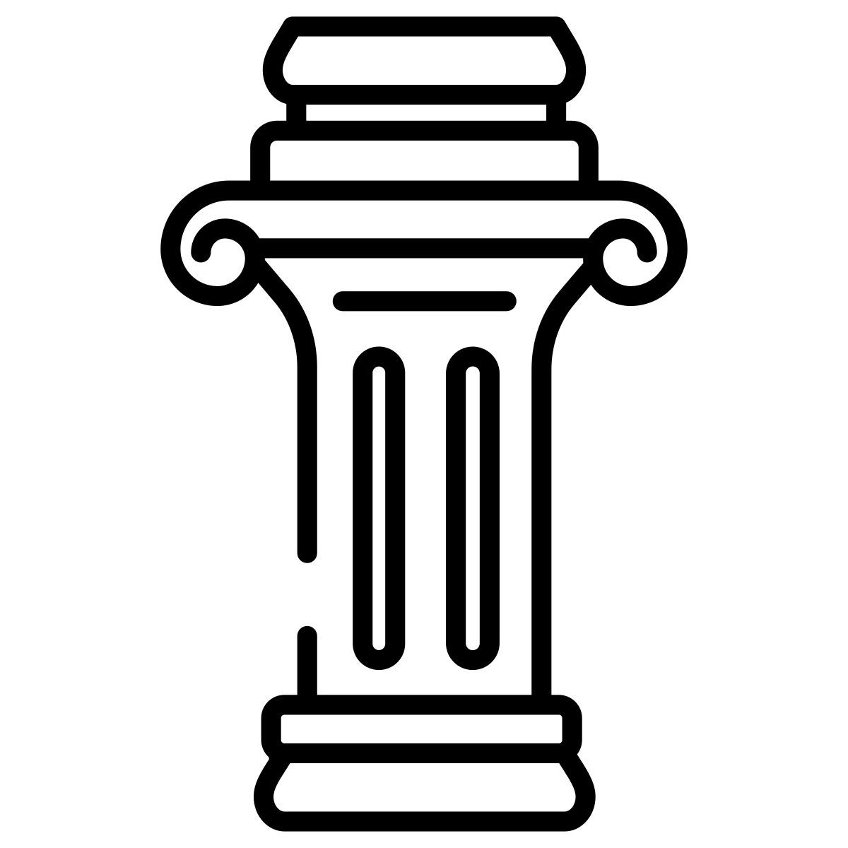 corinthian pillar icon