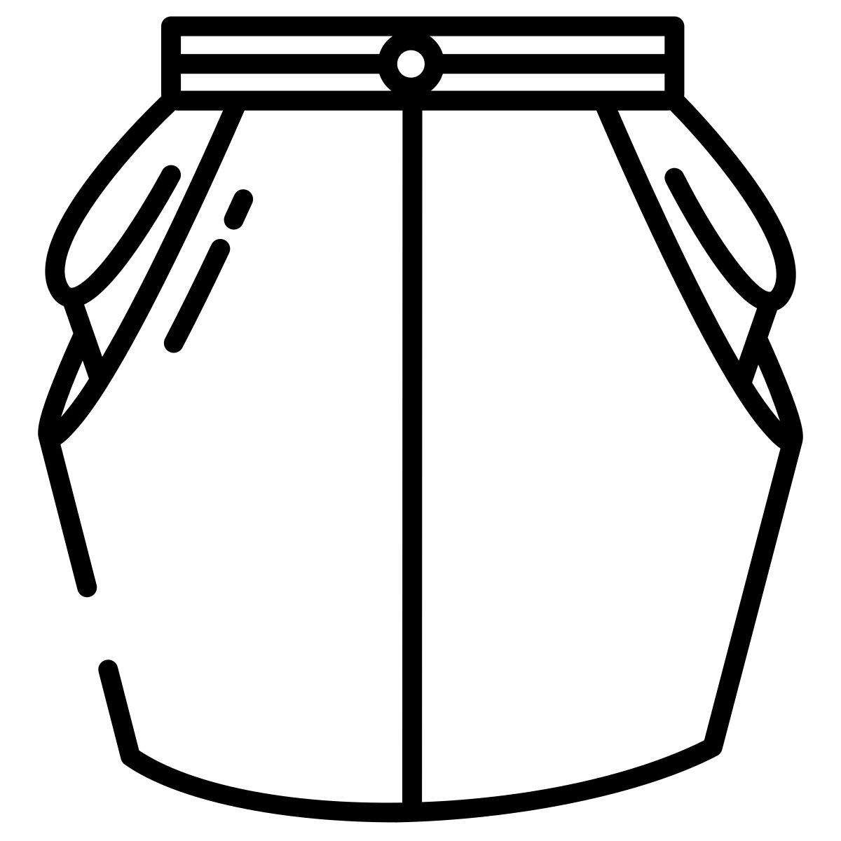 cowl skirt icon