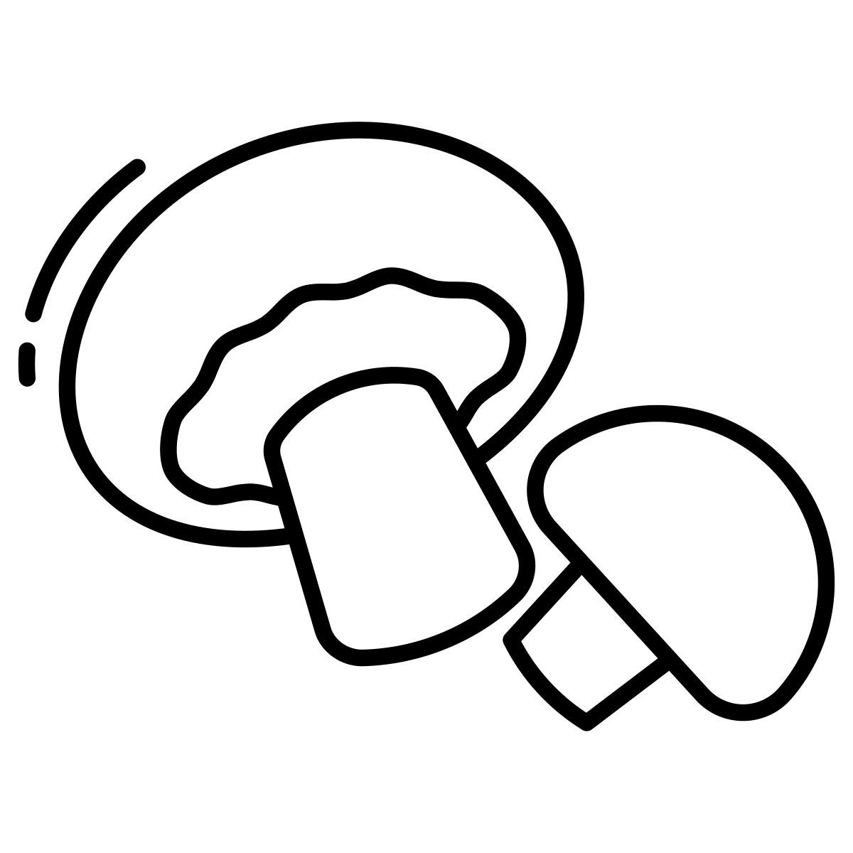 cremini mushrooms icon