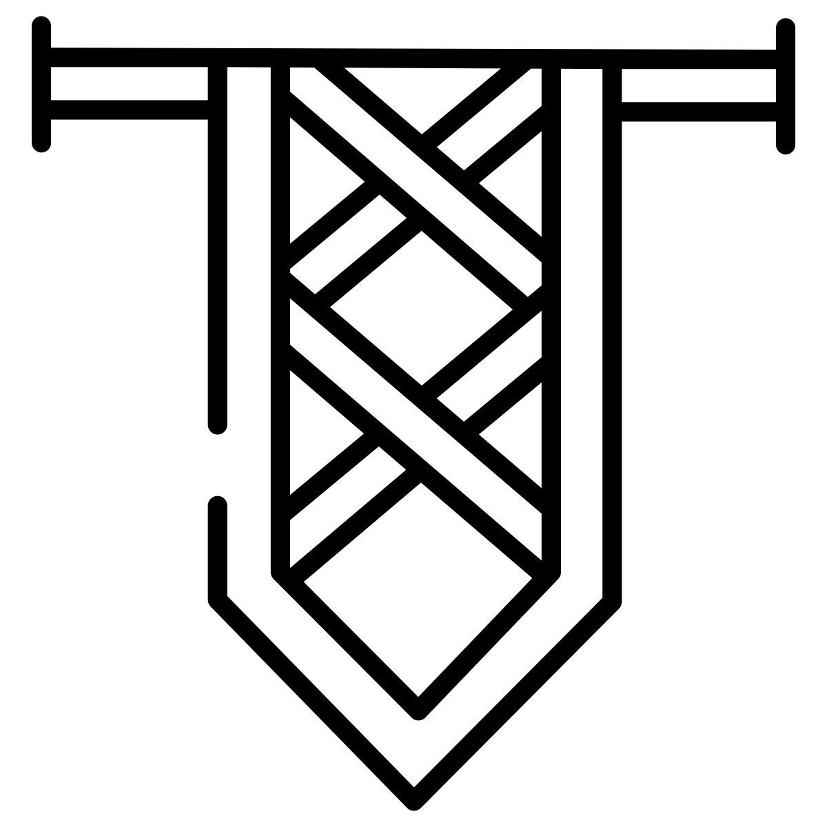 drapeau croisé icon