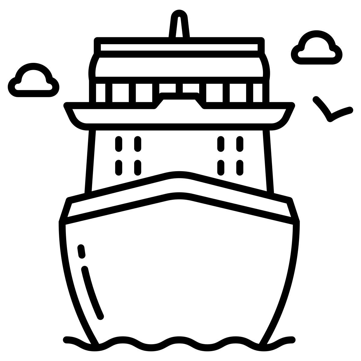 cruise vacation icon
